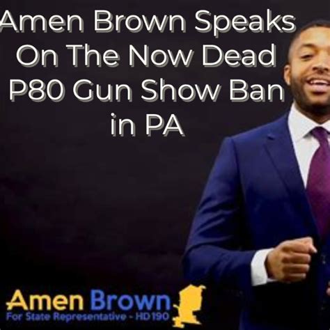 Conversation with Rep Amen Brown About "Ghost Guns"