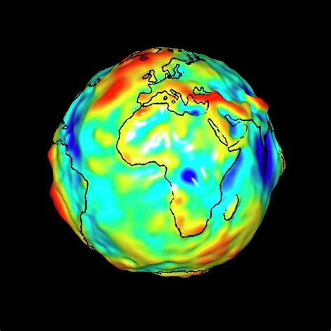 Gravity Map Of Earth Photograph by Nasa/science Photo Library - Pixels