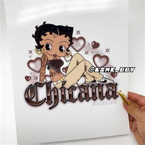 Chicana Betty Boop Art Print | @lime_bby