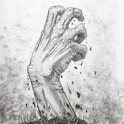 Realistic Zombie Hand Drawing