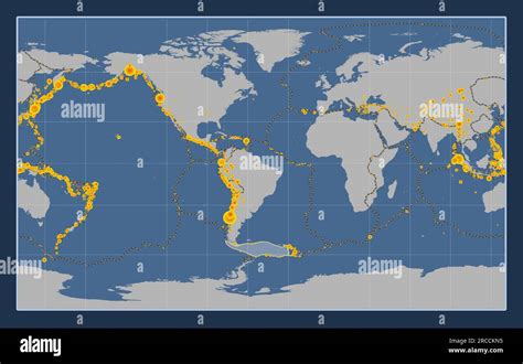 Shape of the Scotia tectonic plate on the solid contour map in the Compact Miller projection ...