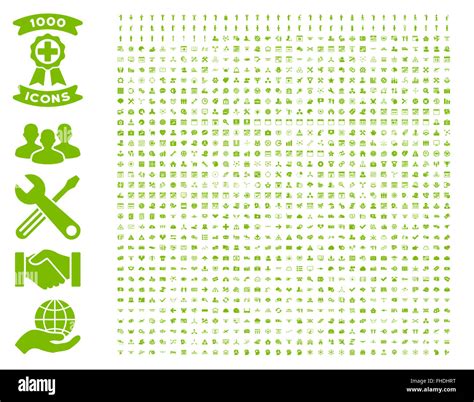 Set Of 1000 Flat Vector Icons Stock Photo - Alamy