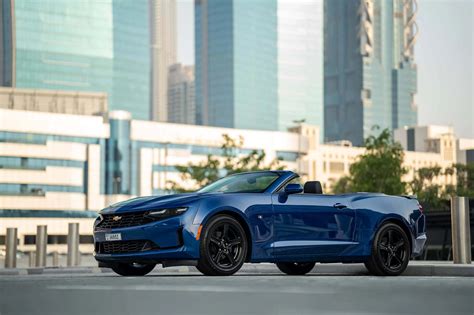 Rent Chevrolet Camaro Convertible Blue in Dubai - Convertible - Octane ...