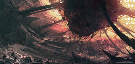 Hive, Stephen Zavala | Concept art digital, Fantasy landscape, Video game artist