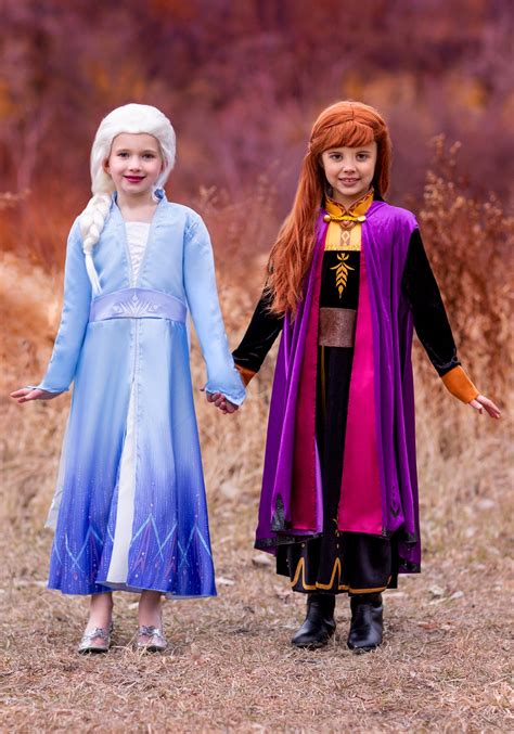 Frozen 2 Anna Girls Deluxe Costume | Princess Costumes for Girls