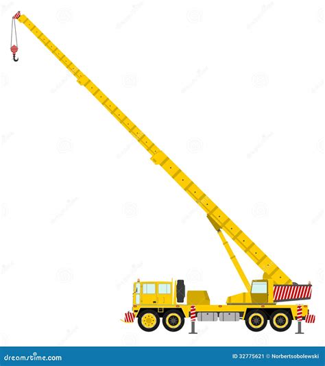 Mobile Crane Cartoon Vector | CartoonDealer.com #22866981