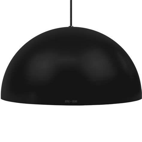 HEMISPHERE DOME PENDANT LIGHT BLACK 600MM - DYKE & DEAN