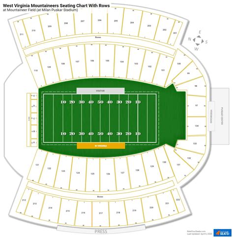 Seating Chart For Wvu Football Stadium - Draw Stunning Portraits