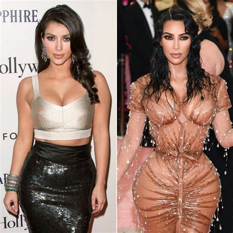 Kim Kardashian Before And After - BuzzPopDaily Then And Now