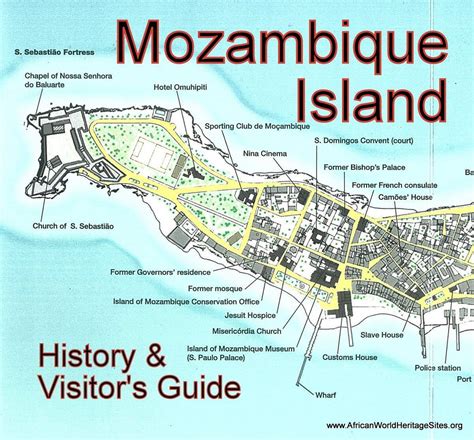 Mozambique island map - Map of Mozambique island (Eastern Africa - Africa)