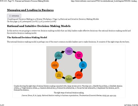 BUS-210 - Page 7.4 - Rational and Intuitive Decision-Making Models ...