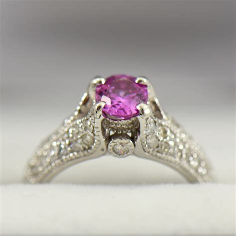 Estate Pink Sapphire & Diamond Ring | Exquisite Jewelry for Every ...