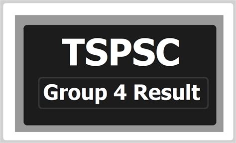 TSPSC Group 4 Merit list Result 2024, Selection list Download from tspsc.gov.in