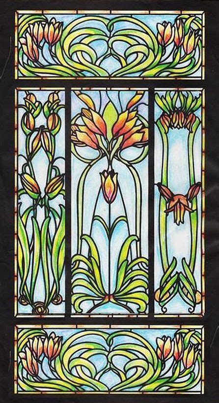 Art Nouveau floral | Art stained, Art nouveau floral, Stained glass mosaic