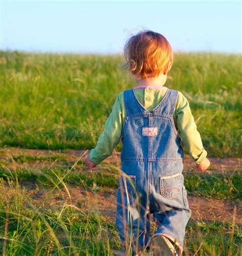 Sweet Child In The Jeans Coverall Royalty Free Stock Images - Image ...