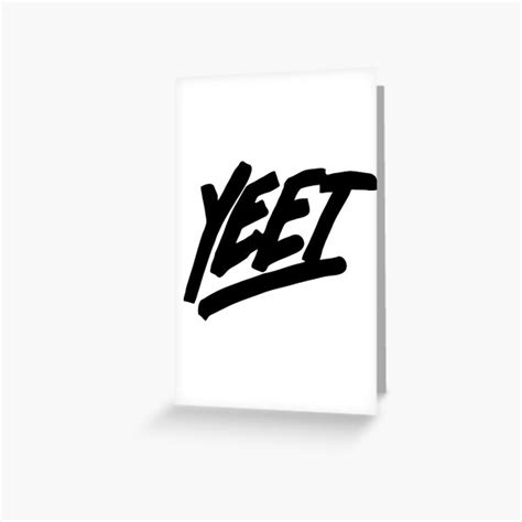 "Yeet Merch Yeet Logo" Greeting Card for Sale by SamibShop | Redbubble