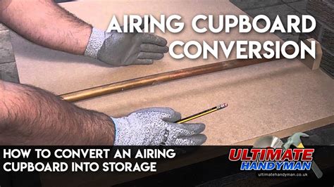 How to convert an airing cupboard into storage - YouTube