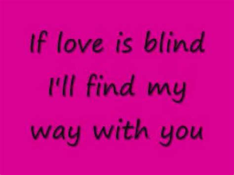 ATC - If love is blind (lyrics) - YouTube