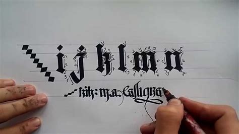 gothic calligraphy for beginners#3 - YouTube