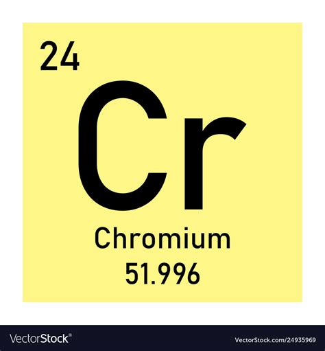 Chromium element icon Royalty Free Vector Image