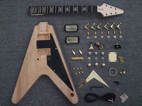 Flying V Style DIY Electric Guitar Kit (PFV-628) — Guitar Kit Shop