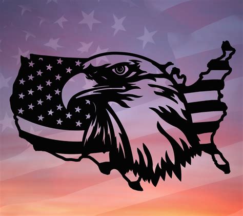 American Flag Eagle Svg File Us Flag Svg American Eag - vrogue.co