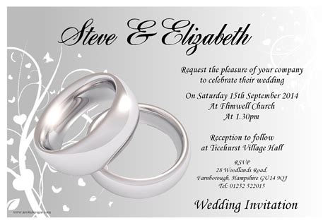 civil wedding invitations wording templates - Google Search Blank ...