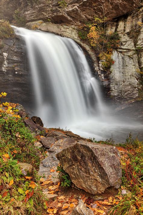 Autumn Looking Glass Falls by boldfrontiers on DeviantArt