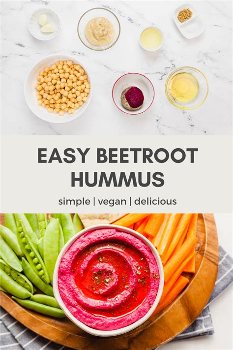 Beetroot Hummus - The Live-In Kitchen