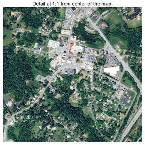 Aerial Photography Map of Amherst, VA Virginia