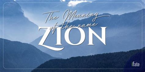 The Name "Zion": What it means, and why numerologists love it