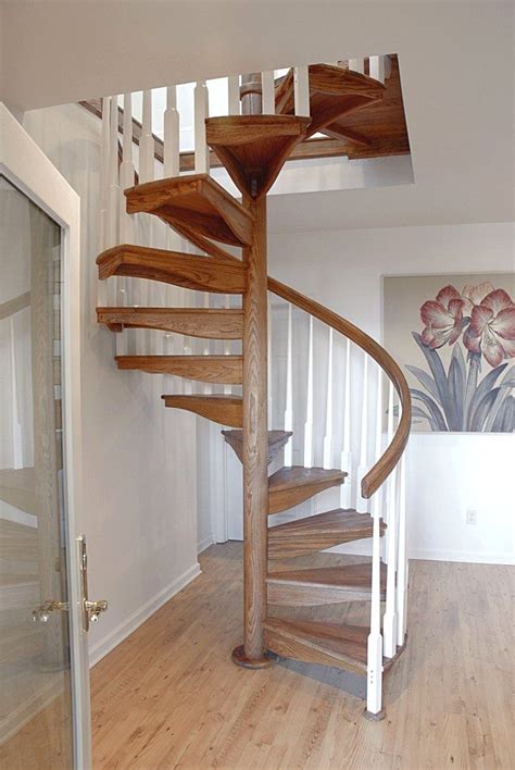 Spiral staircase - W-1L - Salter Spiral Stair - wooden step / wooden ...