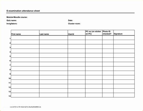 55 Time and attendance Templates Free | Heritagechristiancollege