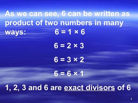 Divisors factors and multiples