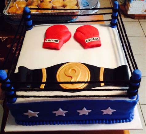 Boxing cake Boxing, Cakes, Drinks, Desserts, Food, Drinking, Tailgate Desserts, Beverages, Deserts