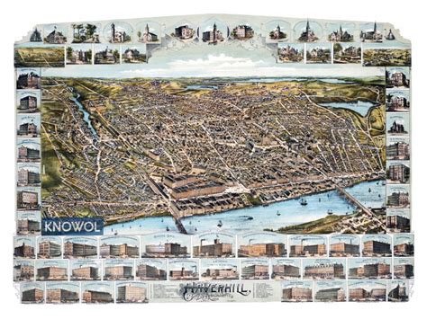 Beautifully restored map of Haverhill, Massachusetts in 1893 - KNOWOL