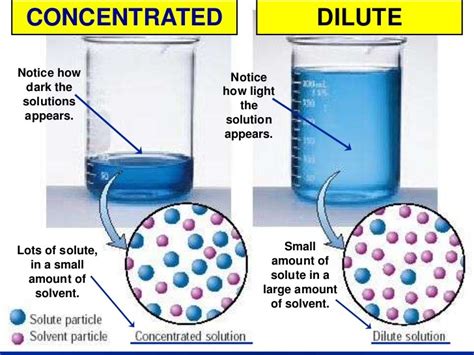 Concentrated Vs Dilute Solutions