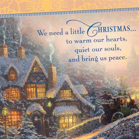 Thomas Kinkade Snowy Village People Like You Christmas Card - Greeting ...