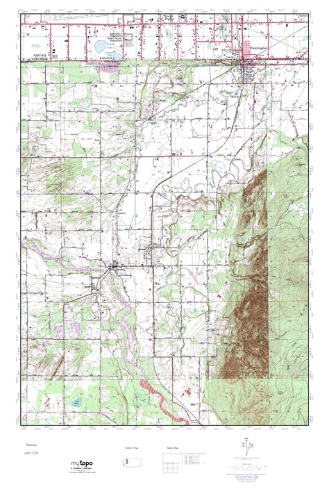 MyTopo Sumas, Washington USGS Quad Topo Map