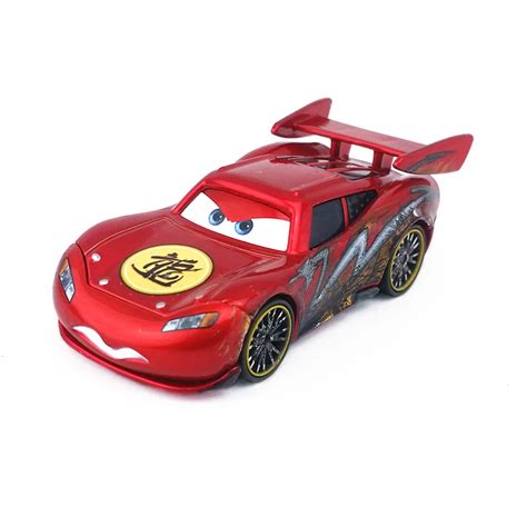 Disney Pixar Cars Dragon Lightning McQueen With Metallic Finish Metal Diecast Toy Car 1:55 Loose ...