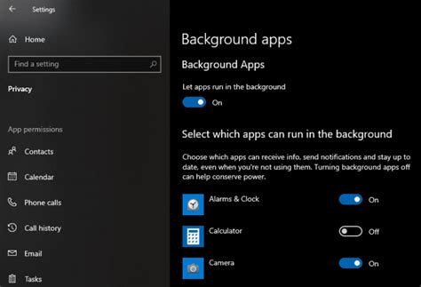 Windows 10: Configure Which Apps Can Run in the Background - Technipages