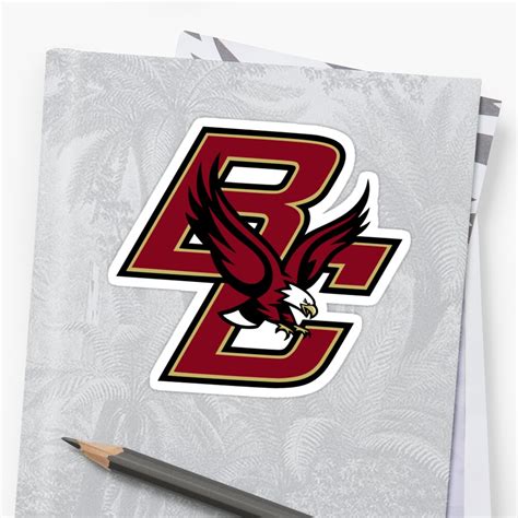 "Boston College Eagles logo" Stickers by Macbrittdesigns | Redbubble