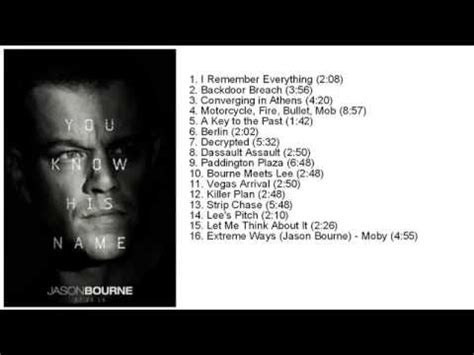 Jason Bourne (2016 ) Soundtrack Tracklist - YouTube