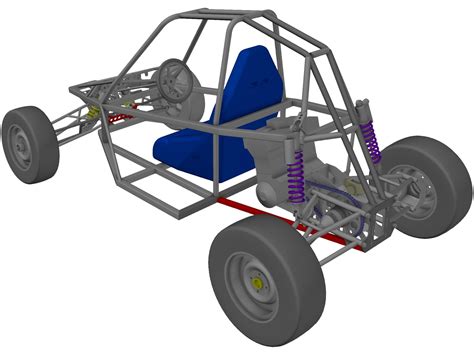 Buggy Off-road 3D Model | Go kart frame, Buggy, Offroad