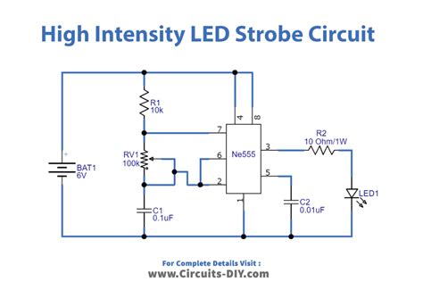 High Intensity LED Strobe Circuit