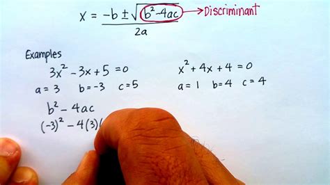 Quadratic Functions: Discriminant (Examples and Problems) - YouTube