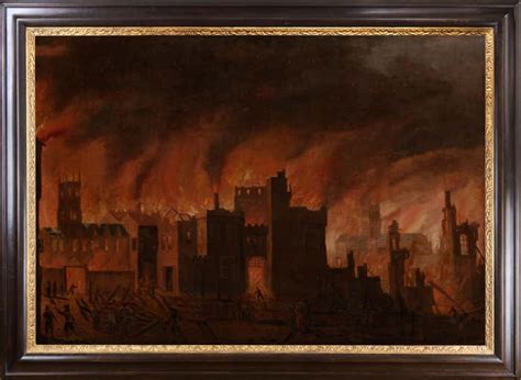 Early oil depicting the Great Fire of London For Sale at 1stDibs | jan ...