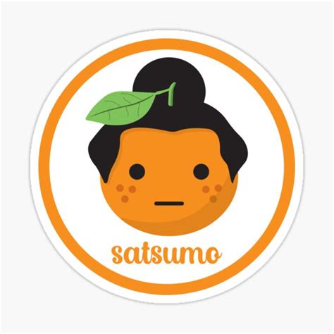 "Cute Satsumo (AKA Satsuma)" Sticker by VicEllisArt | Redbubble