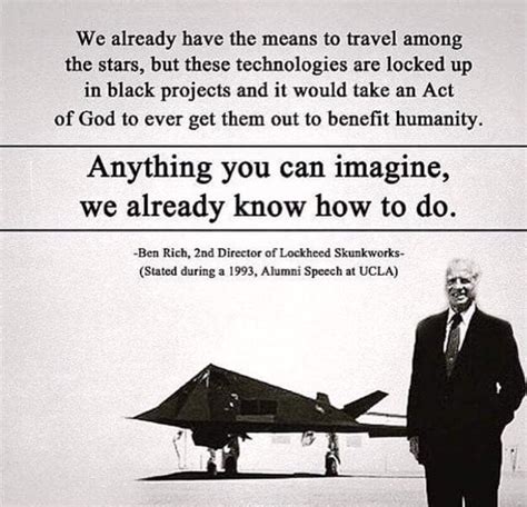 Ben Rich’s Before He Died: “We Now Have Technology To Take Aliens Home” - Ufo Disclosure