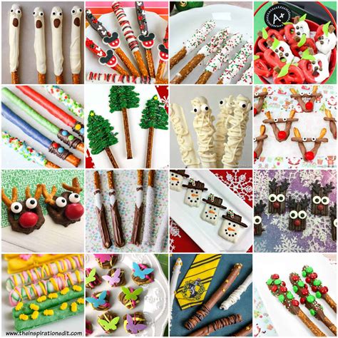 Christmas Tree Pretzel Rods · The Inspiration Edit